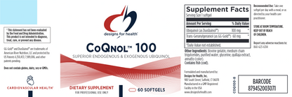 CoQnol 100mg 60 softgels