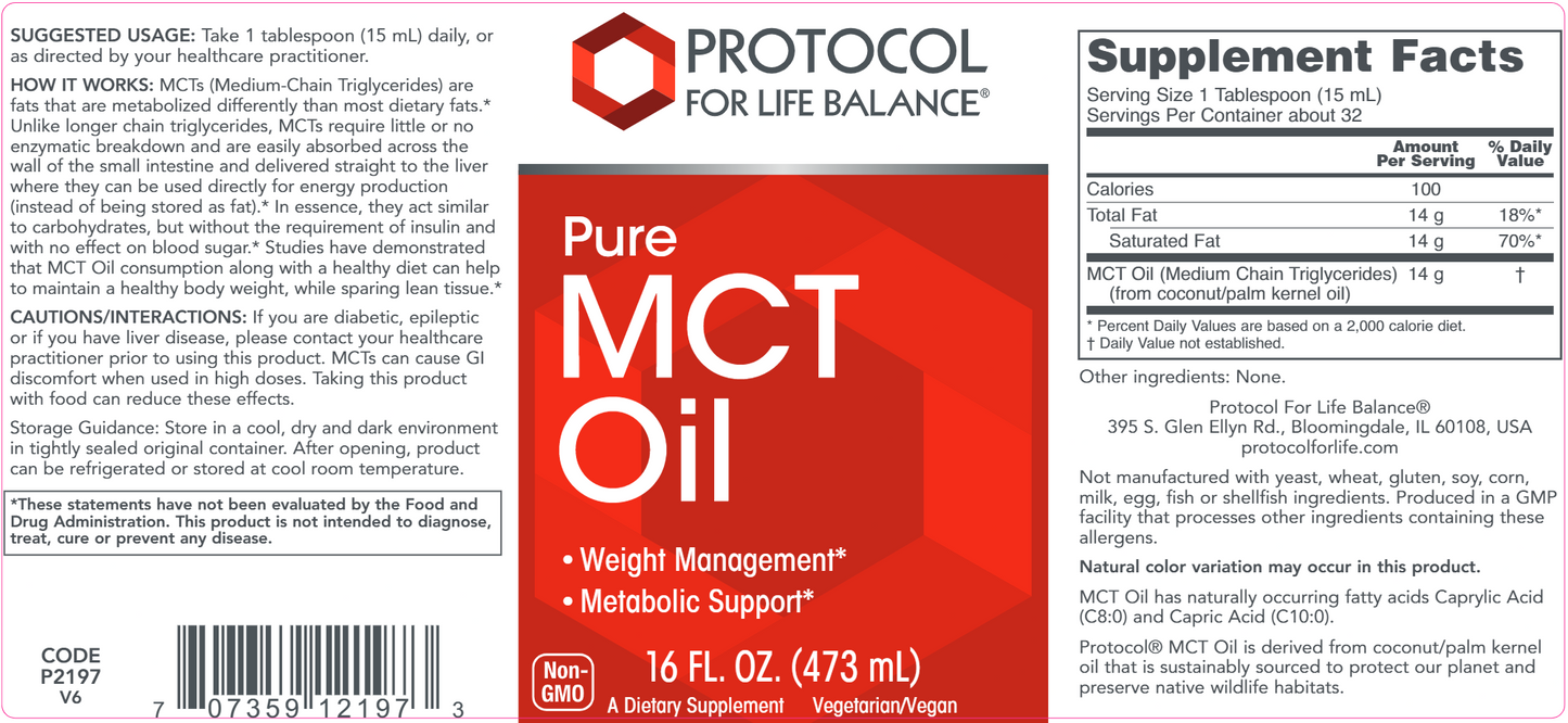 MCT Oil 16 oz