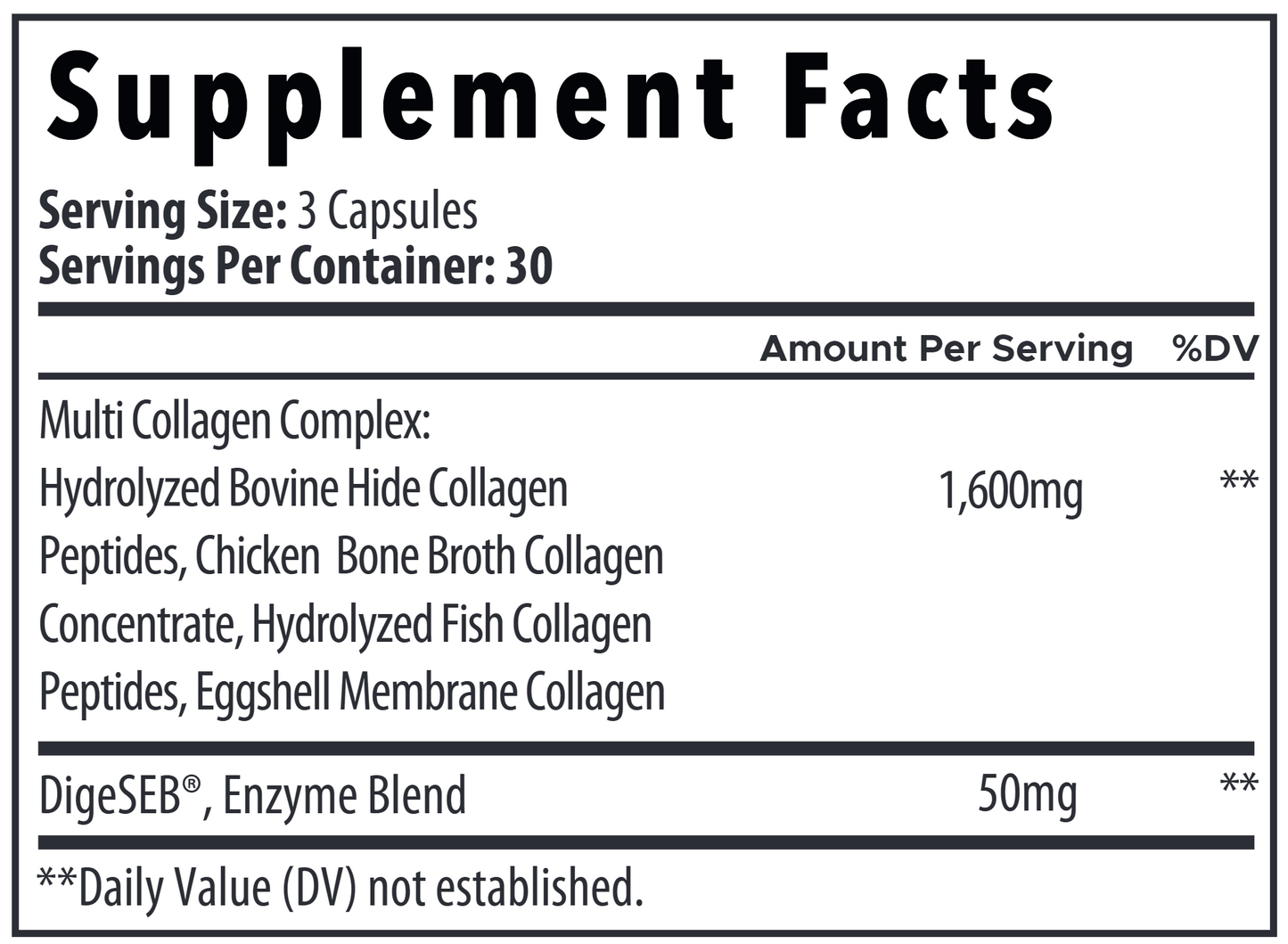 Multi Collagen Complex 90 caps